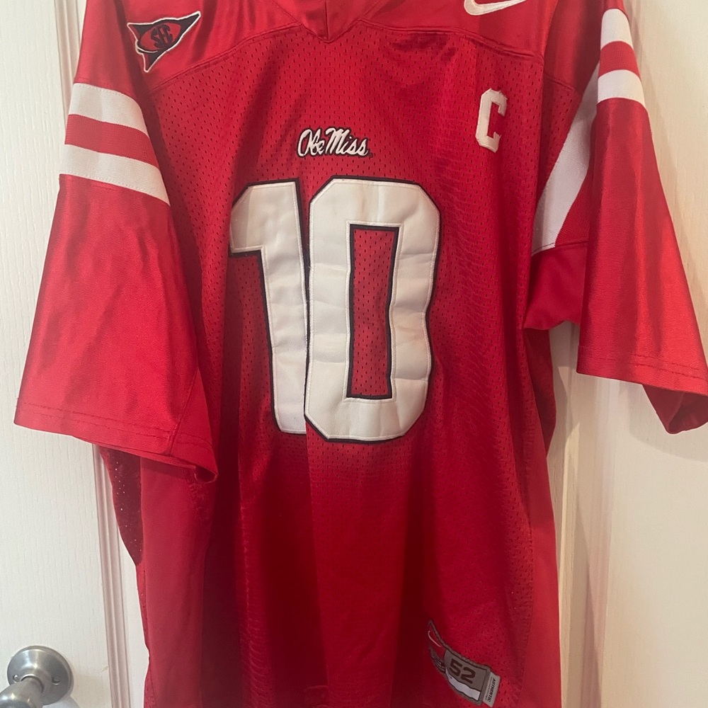 Team Apparel Red and White Men's Jersey